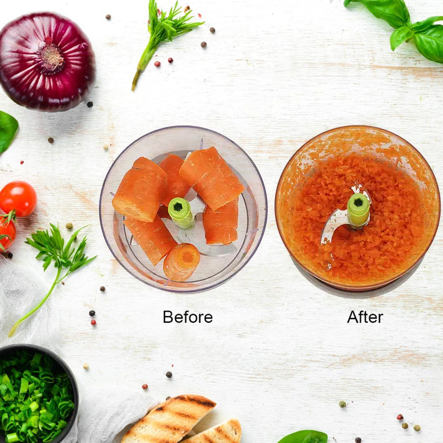 5790 Manual Press Fruit & Vegetable Chopper, with 3 Stainless Steel Blades, Anti-Slip Base, and Locking System, Cutting Chopper For Kitchen (650 ML) 5790 Manual Press Fruit & Vegetable Chopper, with 3 Stainless Steel Blades, Anti-Slip Base, and Locking System, Cutting Chopper For Kitchen (650 ML)